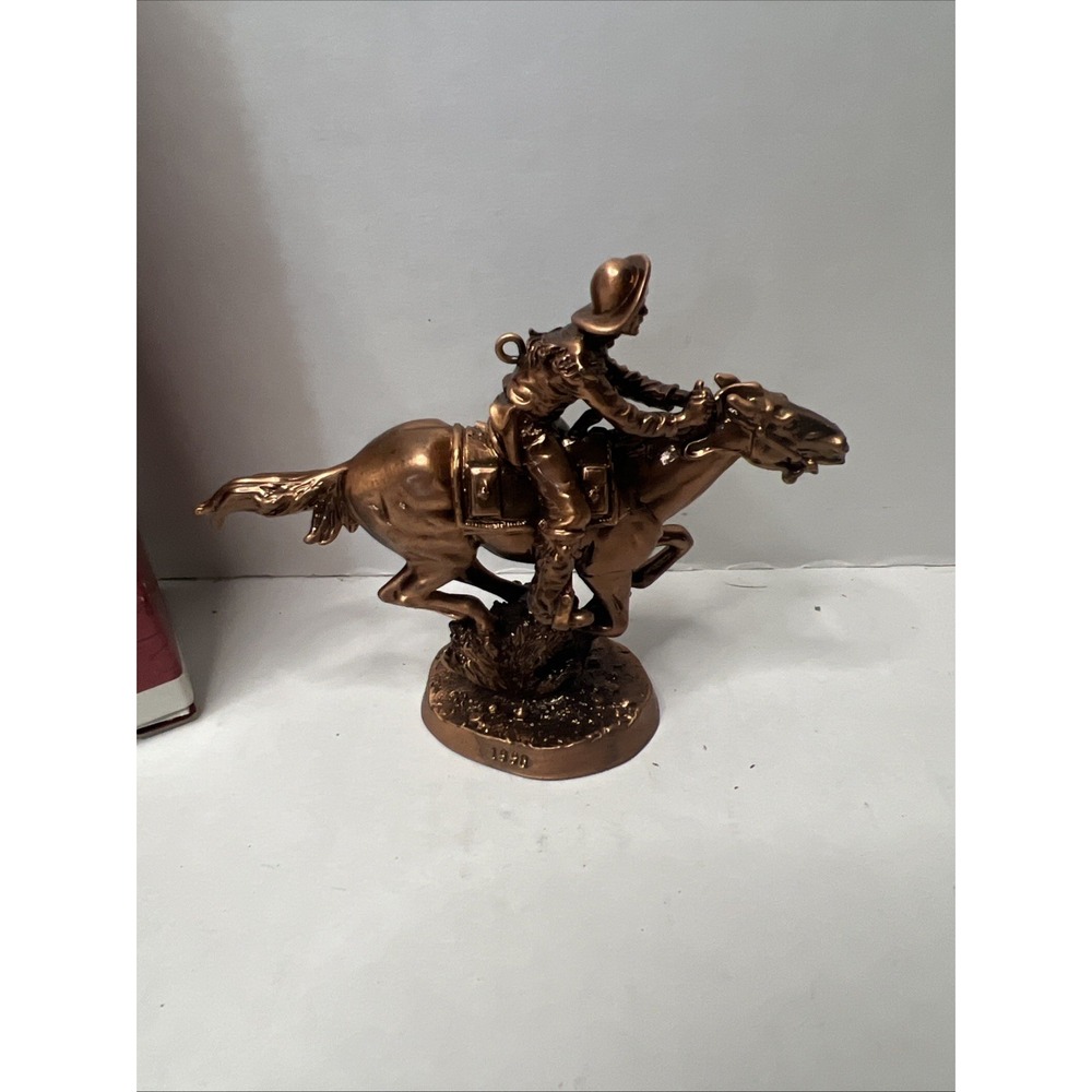 Vintage Hallmark Ornament Pony Express Rider The Old West  1998 In Box
